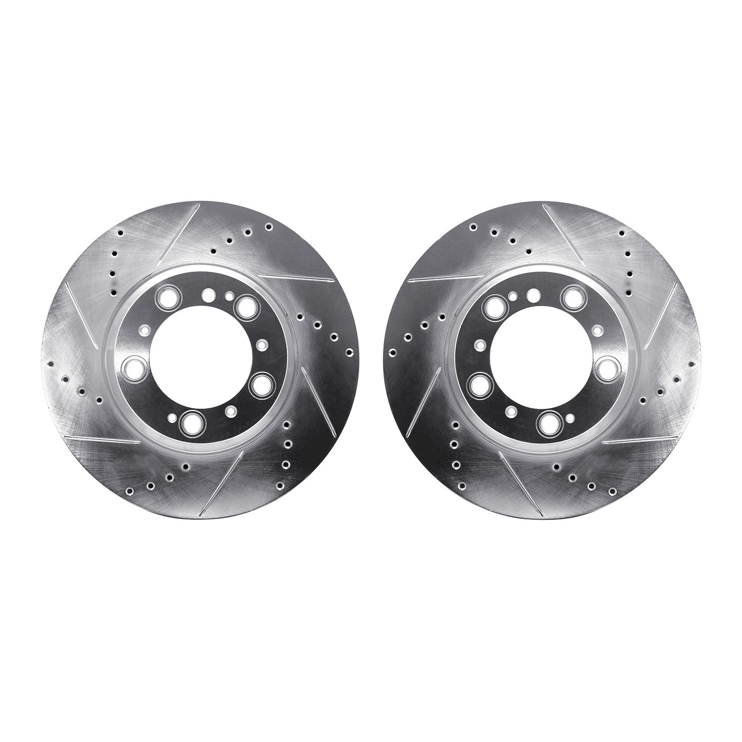 Drilled/Slotted Brake Rotors [Silver], 1999-2021 Porsche