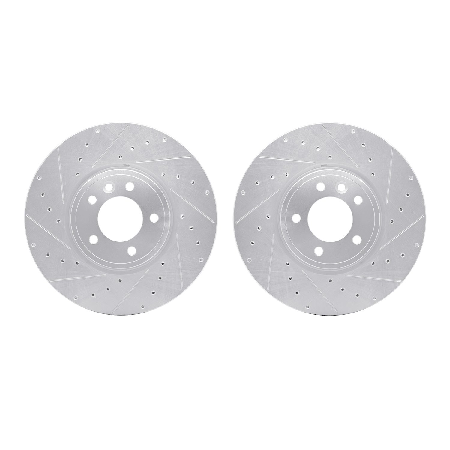 Drilled/Slotted Brake Rotors [Silver], 2018-2020 Land Rover