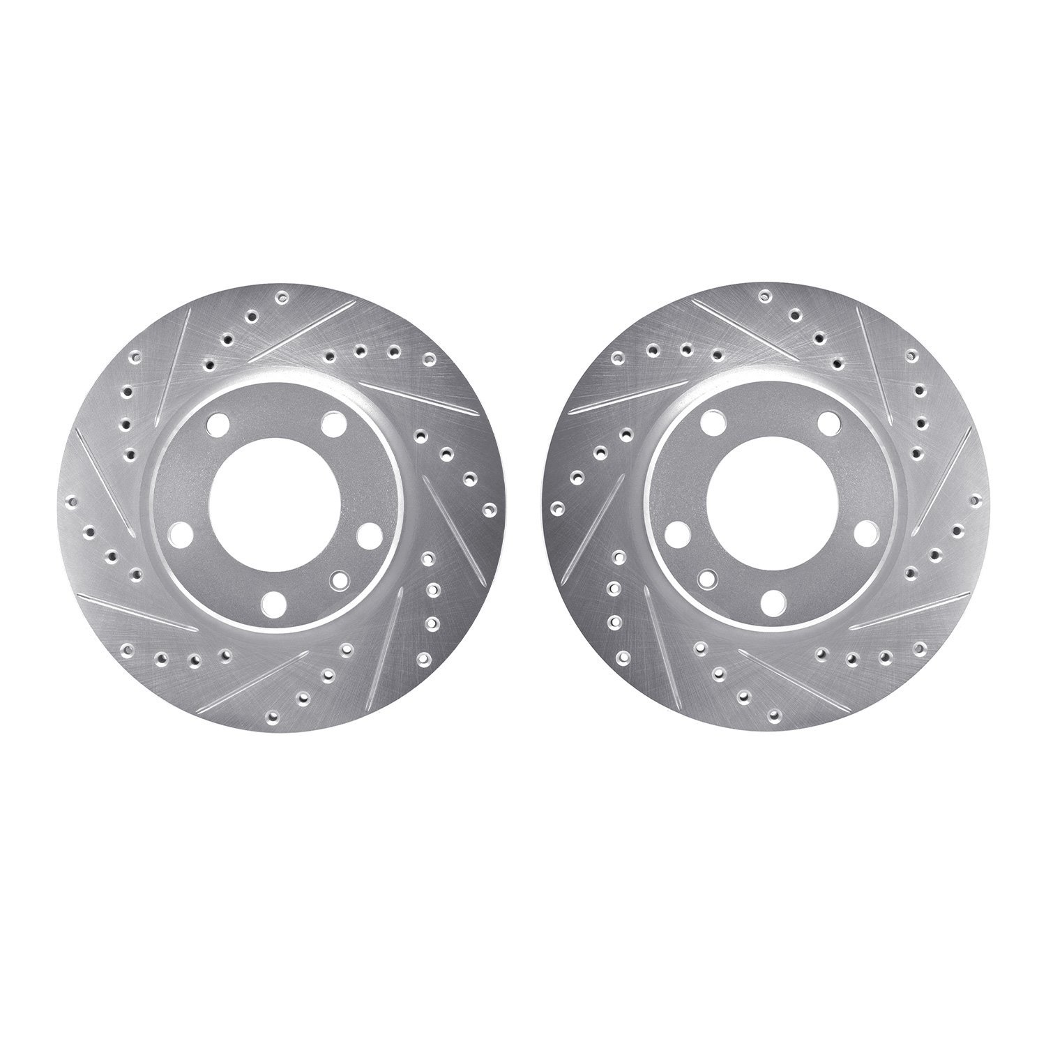Drilled/Slotted Brake Rotors [Silver], 1988-1991 BMW