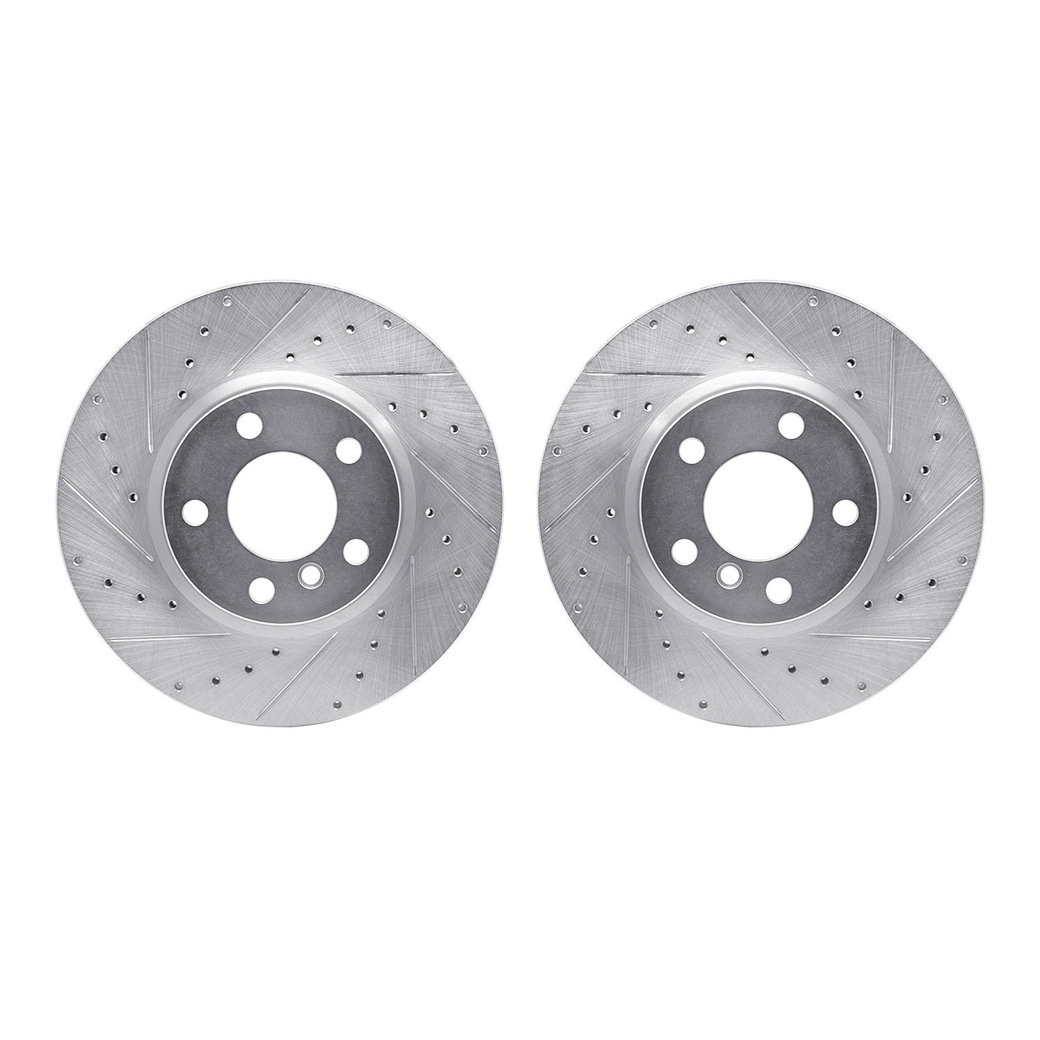 Drilled/Slotted Brake Rotors [Silver], 2011-2018 BMW
