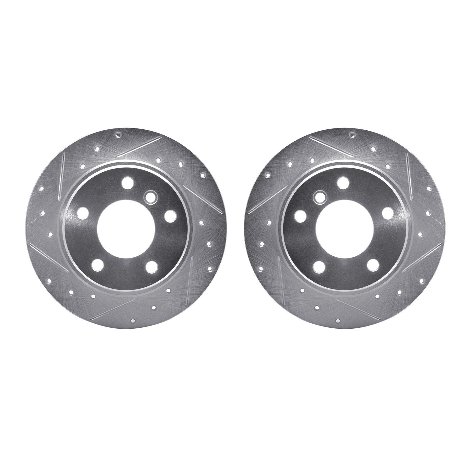 Drilled/Slotted Brake Rotors [Silver], 1991-1999 BMW