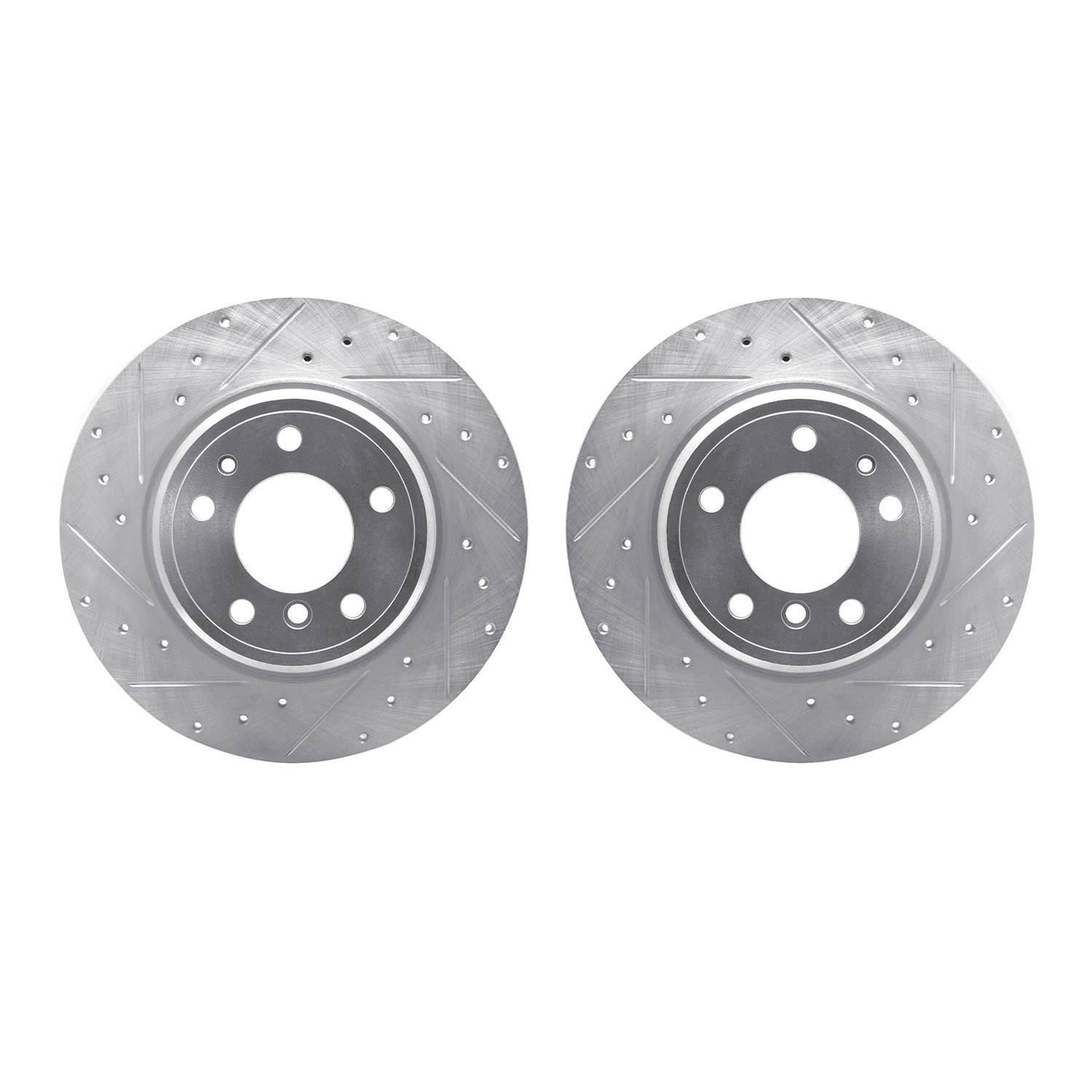 Drilled/Slotted Brake Rotors [Silver], 1991-2001 BMW