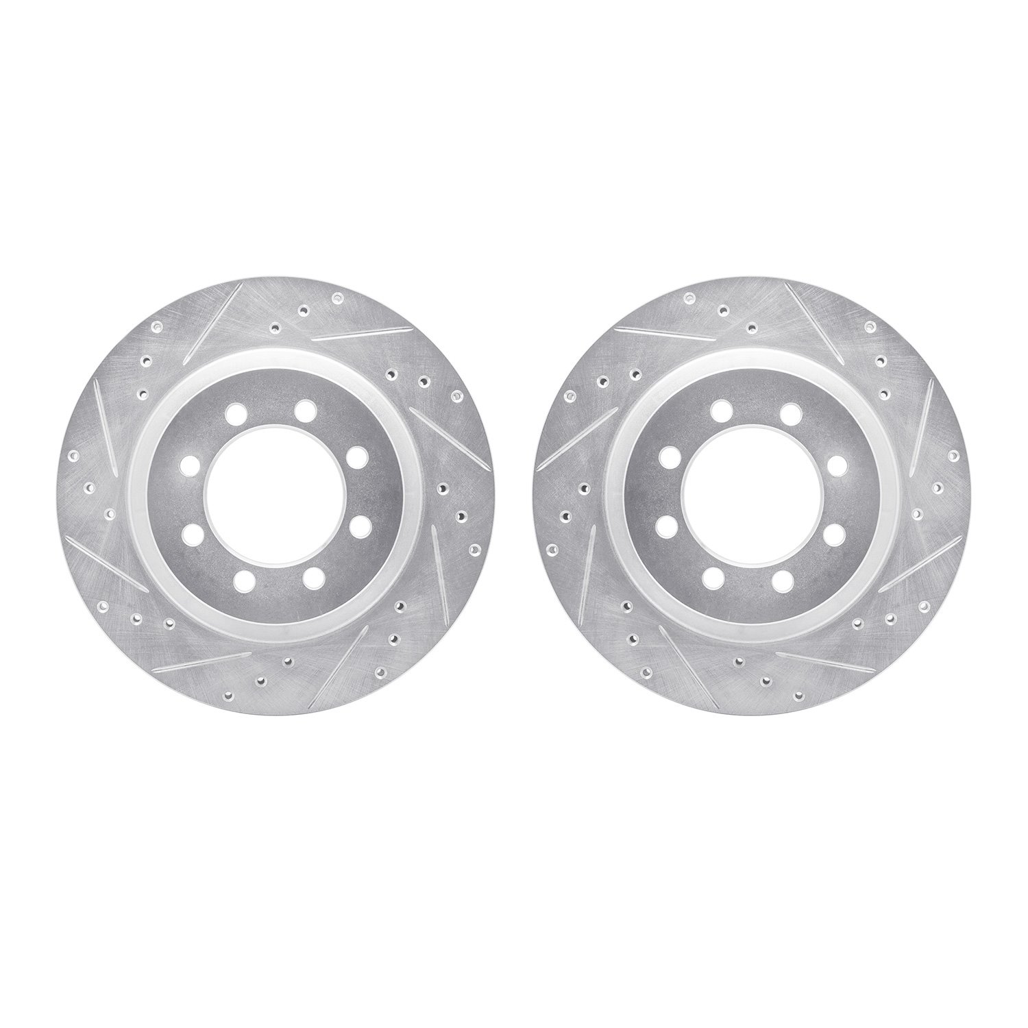 Drilled/Slotted Brake Rotors [Silver], 1968-1976