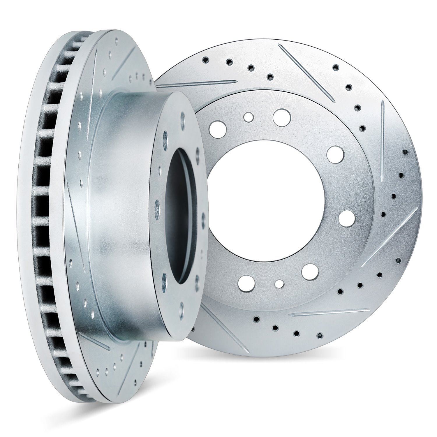 Drilled/Slotted Brake Rotors [Silver], 1995-2000