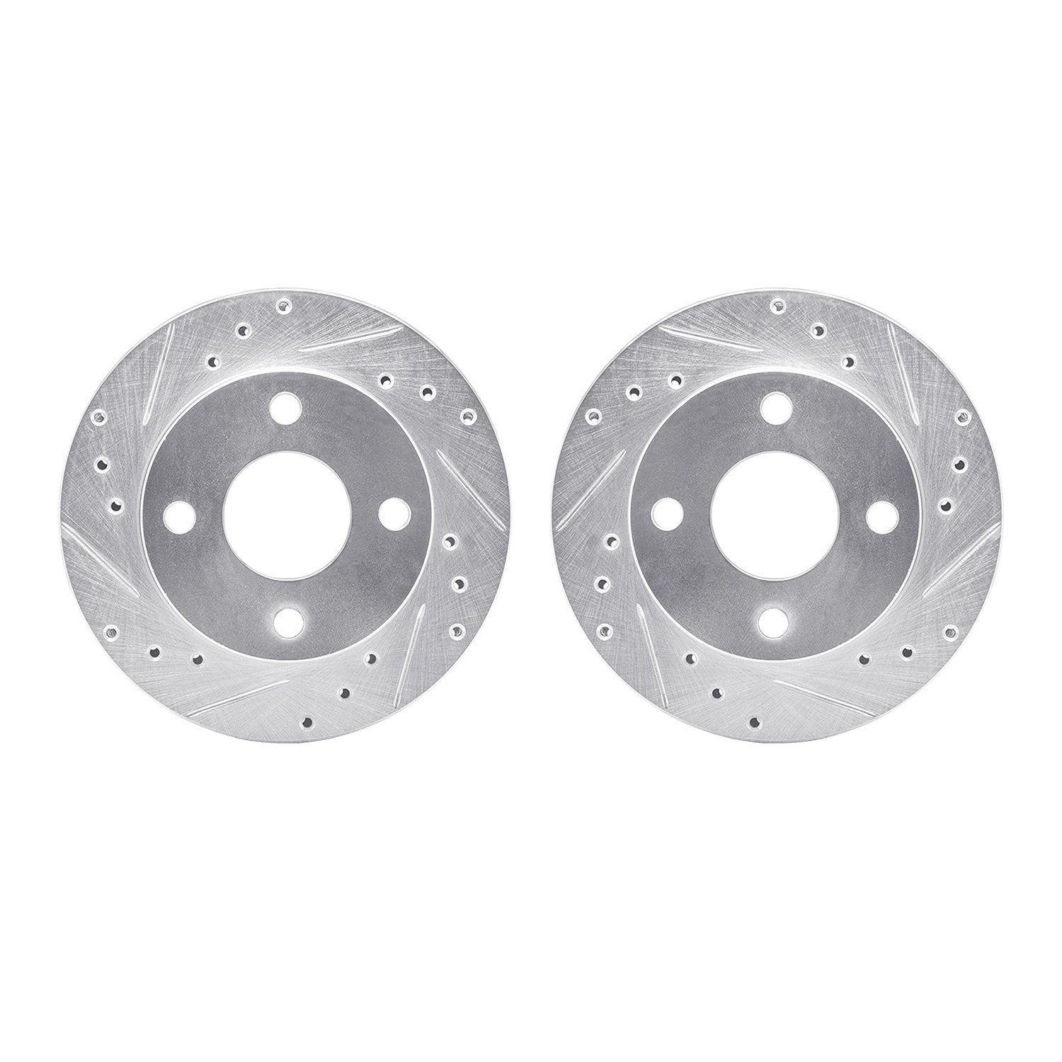 Drilled/Slotted Brake Rotors [Silver], 1981-1994