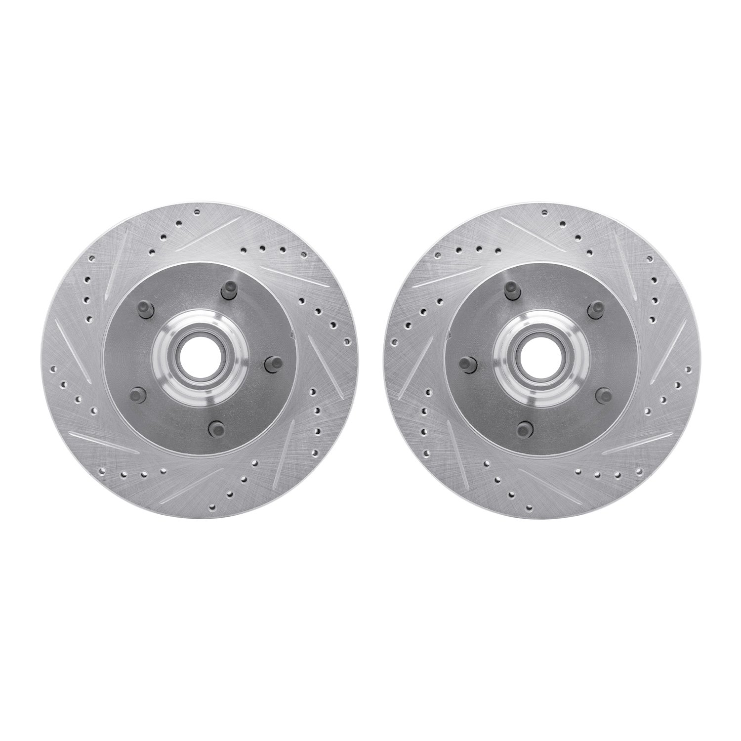 Drilled/Slotted Brake Rotors [Silver], 2000-2004