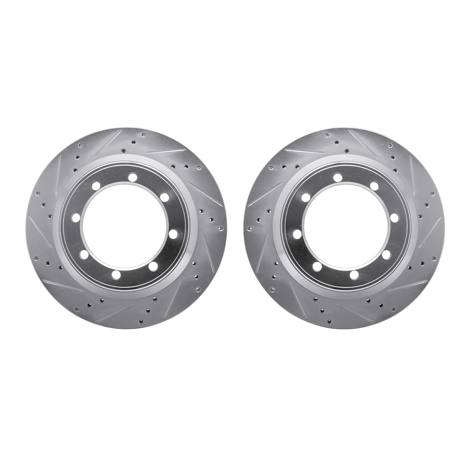 Drilled/Slotted Brake Rotors [Silver], 2004-2008