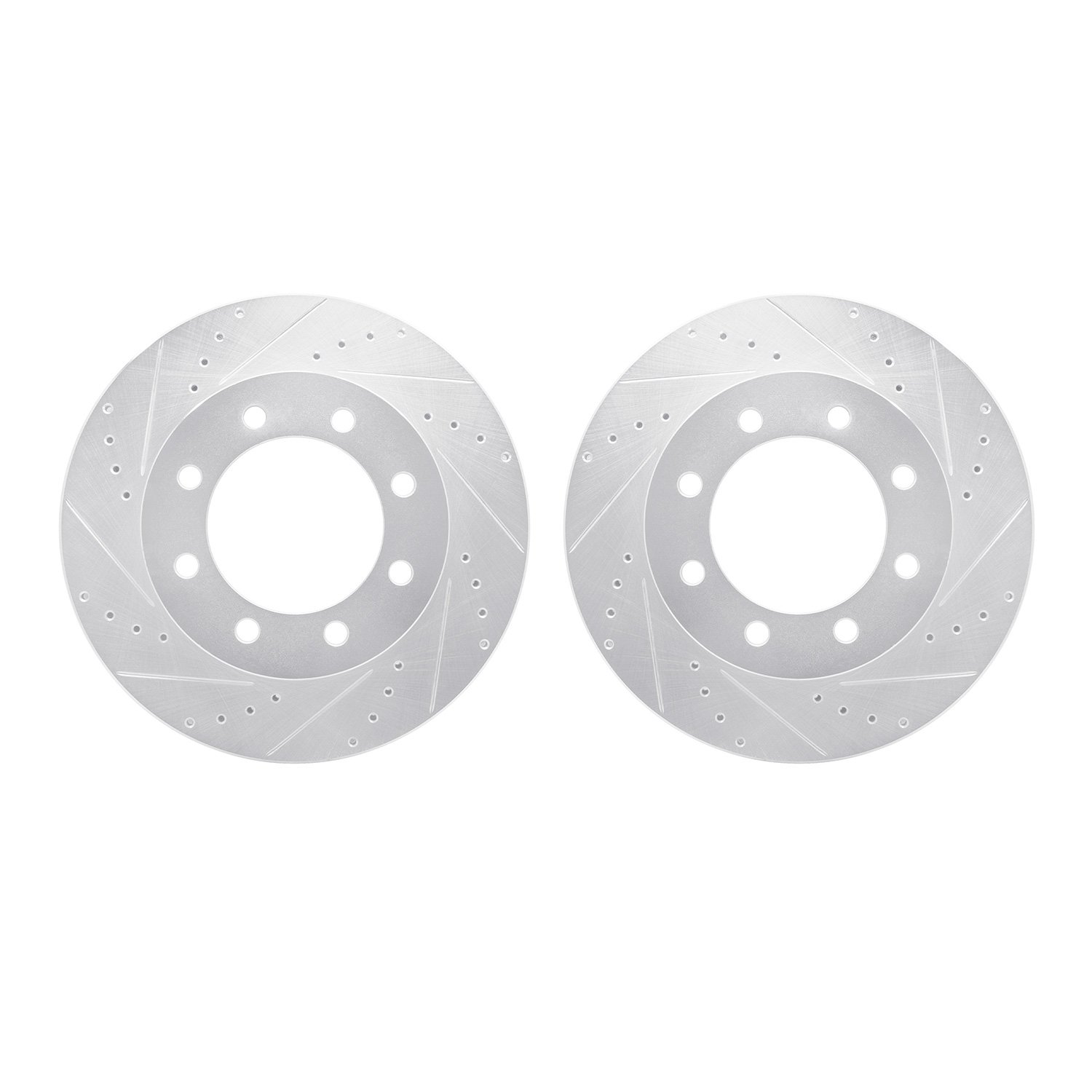 Drilled/Slotted Brake Rotors [Silver], 1999-2001