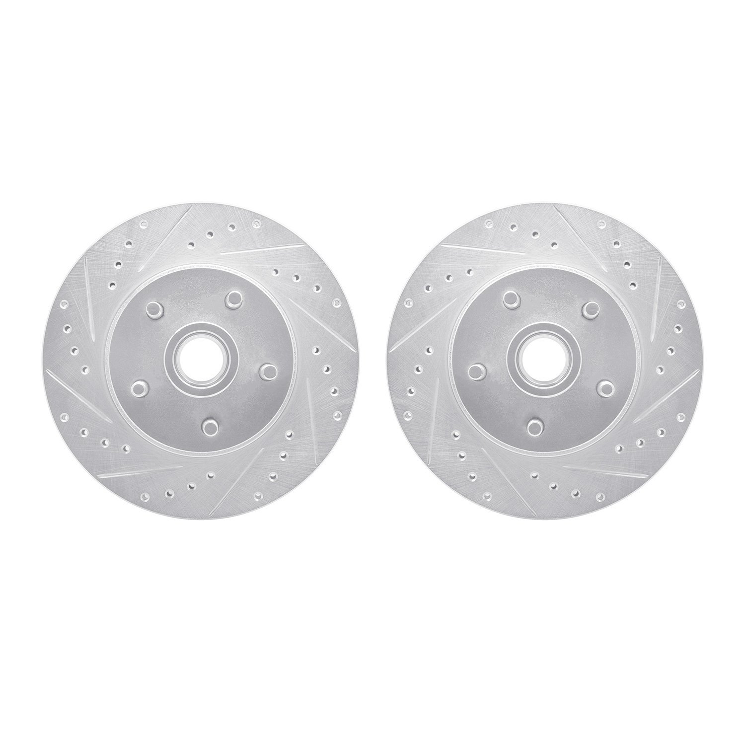 Drilled/Slotted Brake Rotors [Silver], 1968-1970