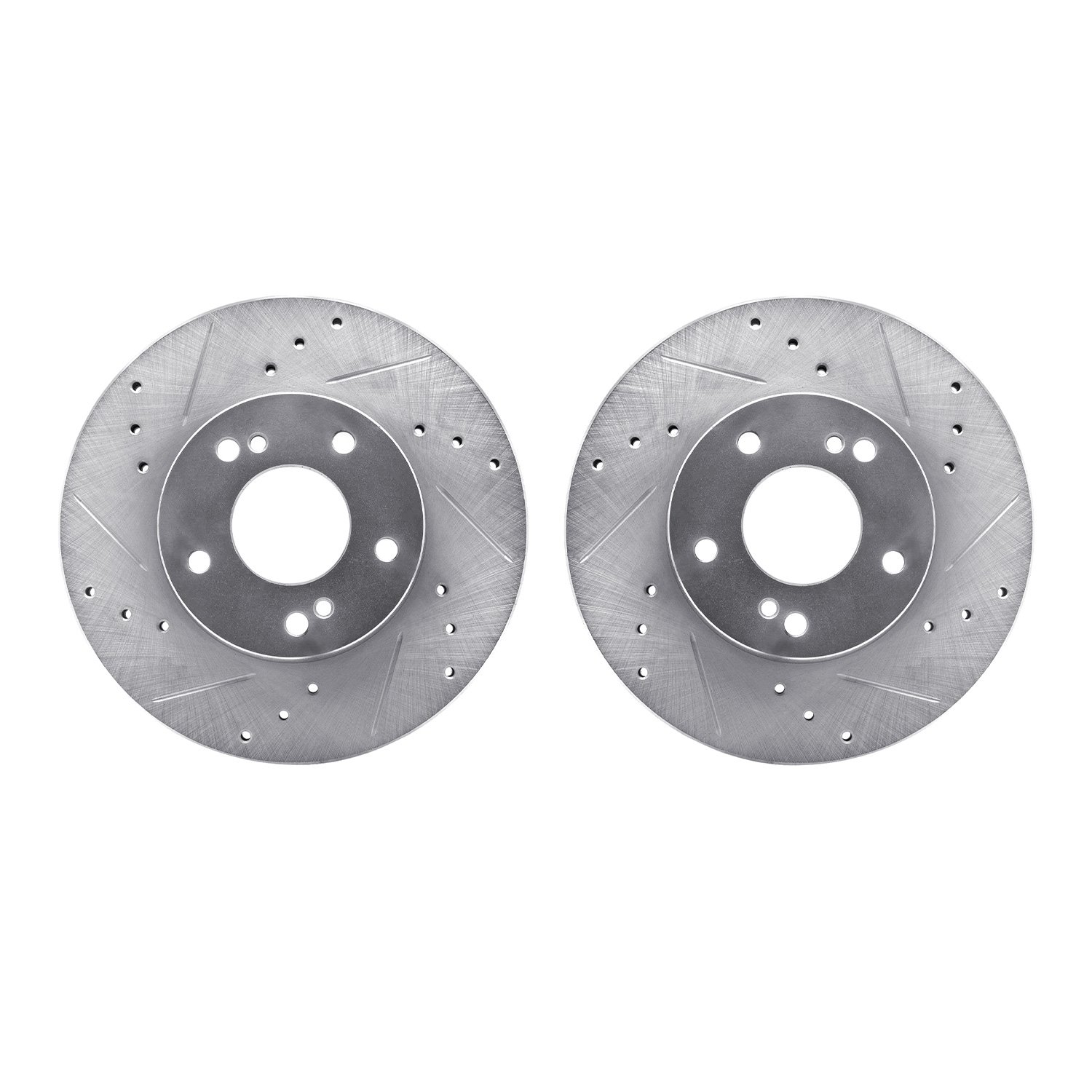 Drilled/Slotted Brake Rotors [Silver], 1989-1999 Infiniti/Nissan