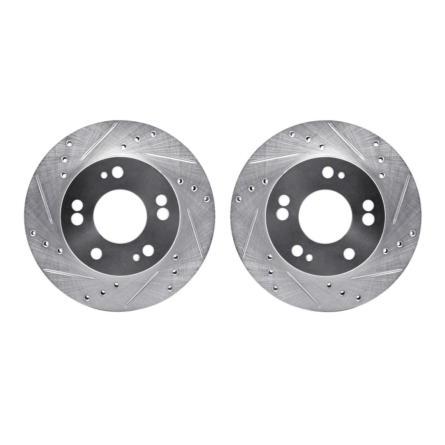 Drilled/Slotted Brake Rotors [Silver], 1990-2005 Multiple
