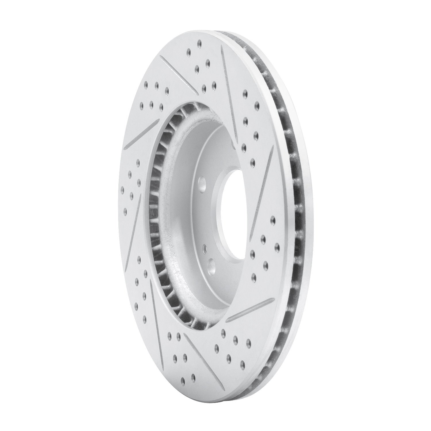 830-03038L Geoperformance Drilled/Slotted Brake Rotor, Fits Select Kia/Hyundai/Genesis, Position: Front Left