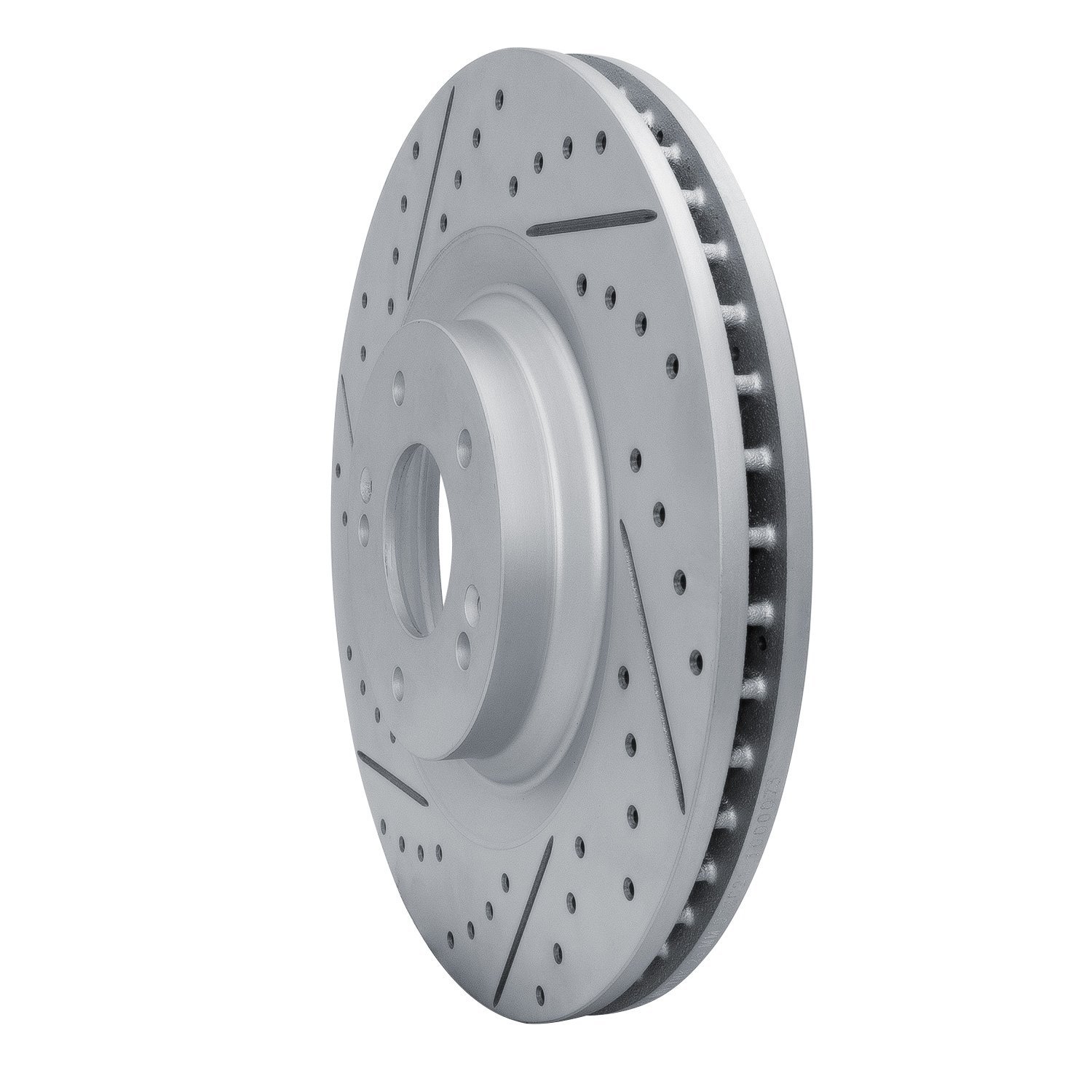 830-03061L Geoperformance Drilled/Slotted Brake Rotor, Fits Select Kia/Hyundai/Genesis, Position: Front Left