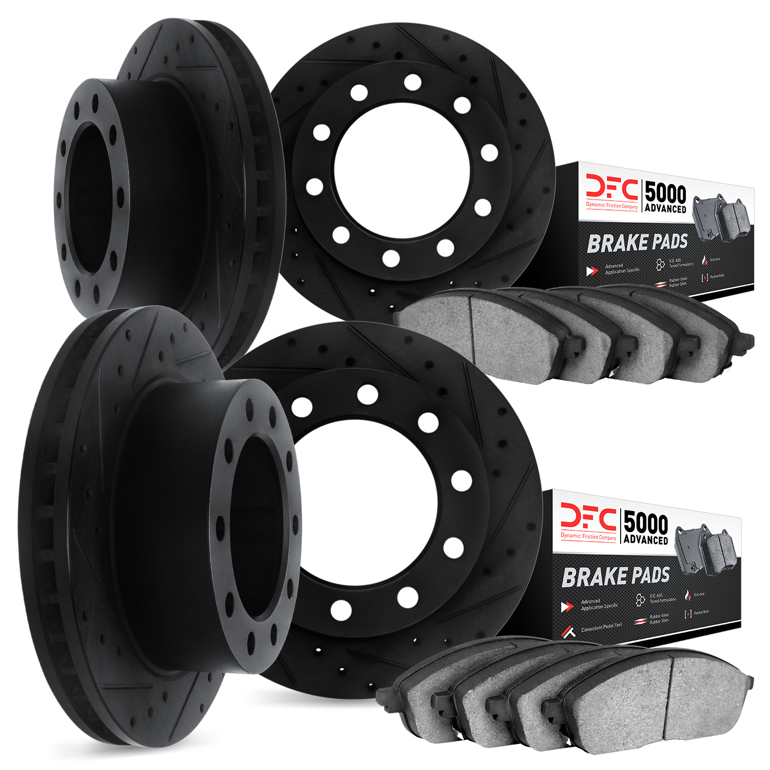 Dynamic Friction Company Rear Brake Rotors with 5000 Advanced Pads  6502-73294 並行輸入品 【楽天スーパーセール】