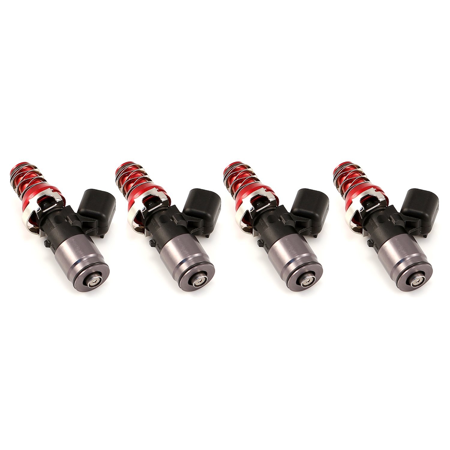 1050.48.11.WRX.4 1050cc Fuel Injector Set, WRX-16B Bottom Adaptors, 11 mm (Red) Adaptors