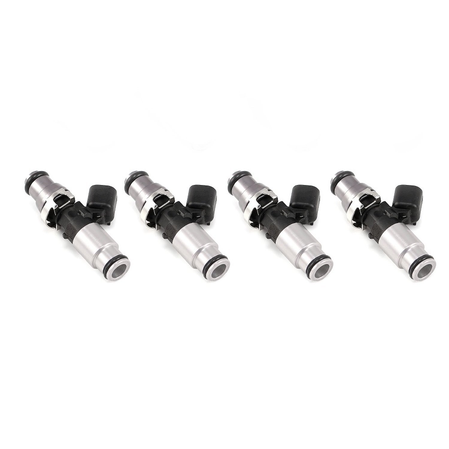 1300.60.14.14B.4 1300cc Fuel Injector Set,- 14 mm Top Adapter (Grey), 14 mm (Silver) Lower O-Ring