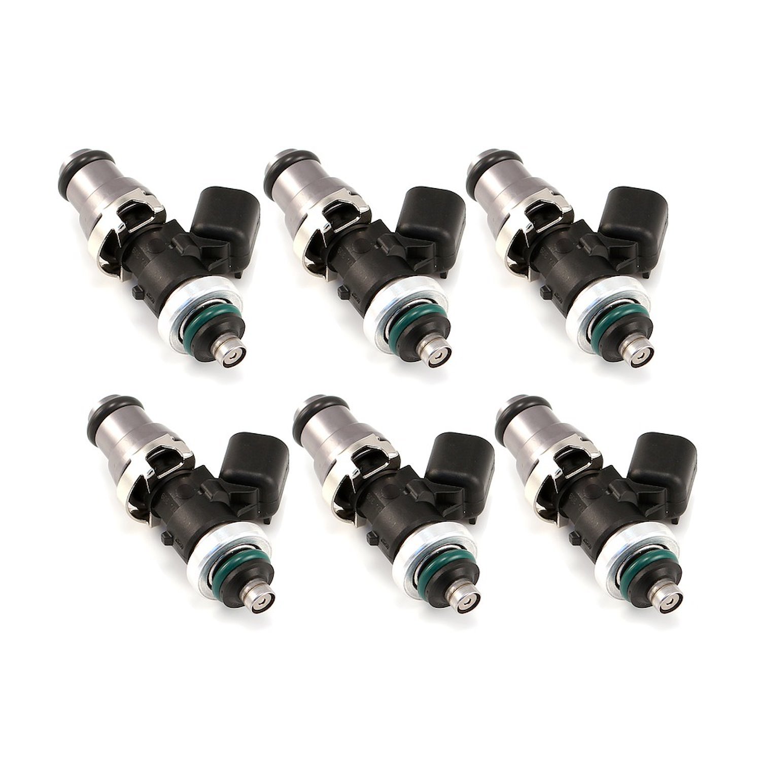 2600.48.14.R35.6 2600cc Fuel Injector Set, 48 mm Length, 14 mm Top, 14 mm Lower O-Ring R35