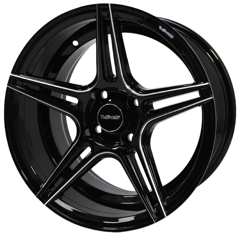 VWTT001 Trust Wheel, Size: 15" x 8", Bolt Pattern: 4 x 100 mm  [Finish: Gloss Black Milled]