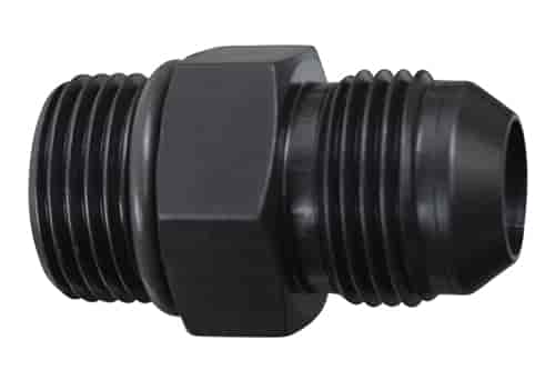 F06AN100R Adapter Fitting -06 AN Flare to -10 AN O-Ring Base [Black]