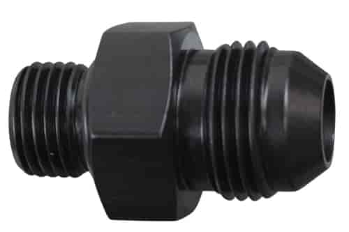 F08AN060R Adapter Fitting -08 AN Flare to -06 AN O-Ring Base [Black]