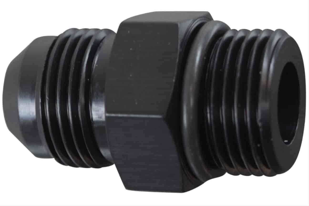 F10AN100R Adapter Fitting -10 AN Flare to -10 AN O-Ring Base [Black]