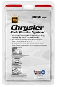 Chrysler Code Reader For most 1983-97 Chrysler & 1993-97 Jeep Vehicles