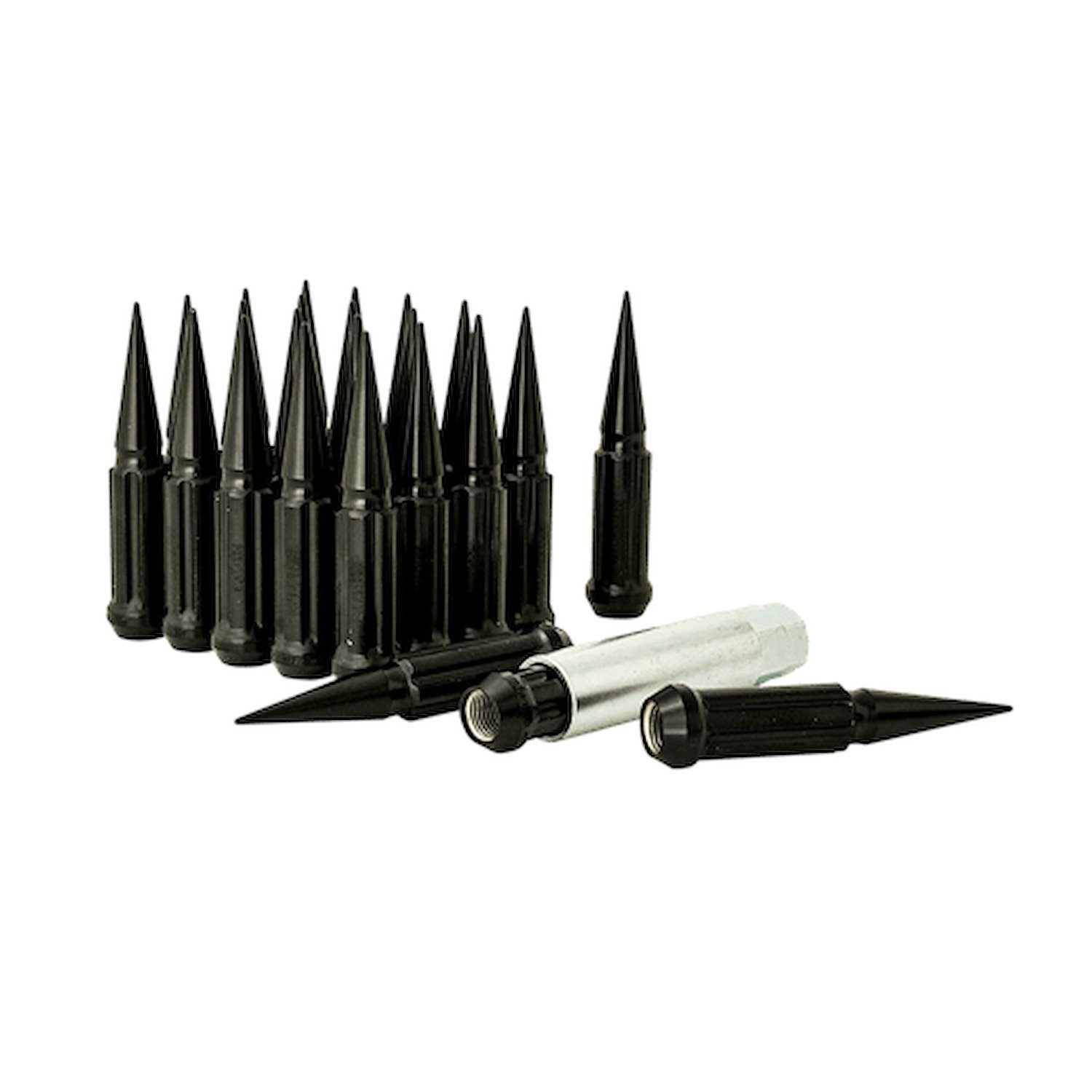 SPK6-14150B 6-Lug 14 mm x 1.50 Spike-Lug Install Kit, Black