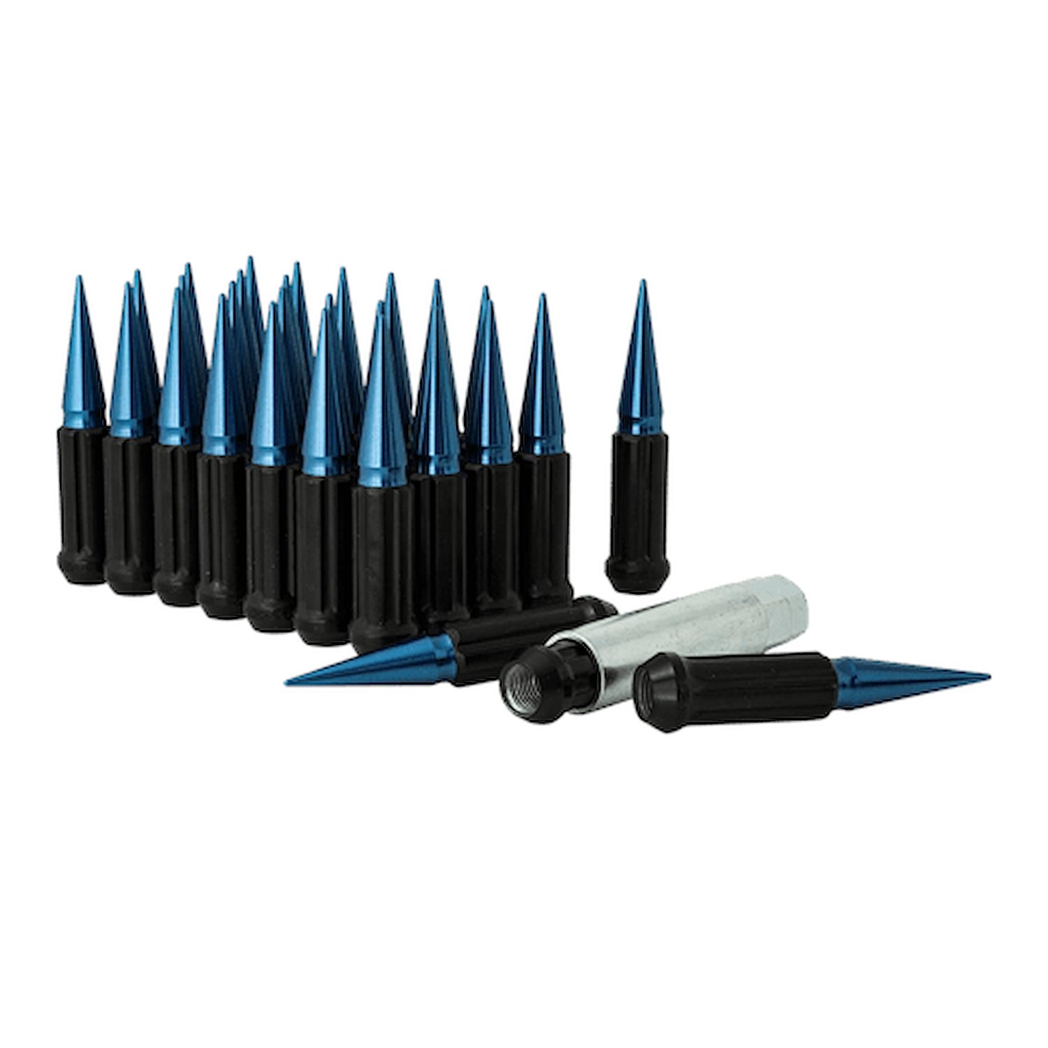 SPK8-14150BL 8-Lug 14 mm x 1.50 Spike-Lug Kit, Blue