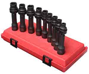 9pc. 12-Point Metric Driveline Limited Clearance Impact Socket Set 1/2" Drive