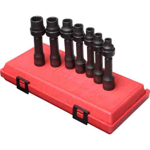 7pc. 12-Point SAE Driveline Limited Clearance Impact Socket