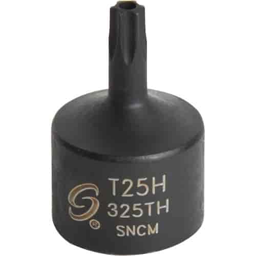 T25H Stubby TAMPR Internal Star Impact Socket 3/8" Drive