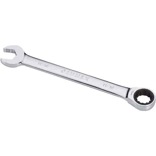 11/16" V-Groove Combination Ratcheting Wrench
