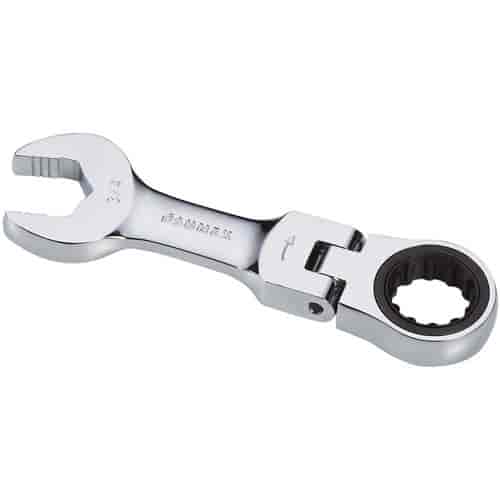 3/4" Stubby Flex Head V-Groove Combination Ratcheting Wrench