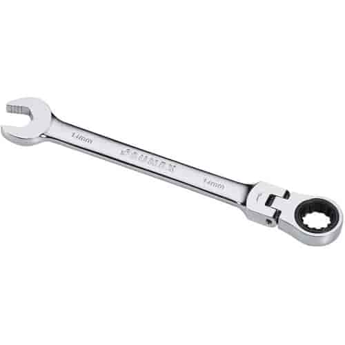 14mm V-Groove Flex Head Combination Ratcheting Wrench