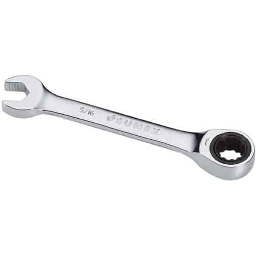 5/16" Stubby V-Groove Combination Ratcheting Wrench