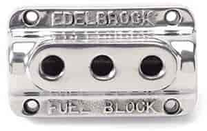 Firewall Mounted Triple Outlet Fuel Block Polished