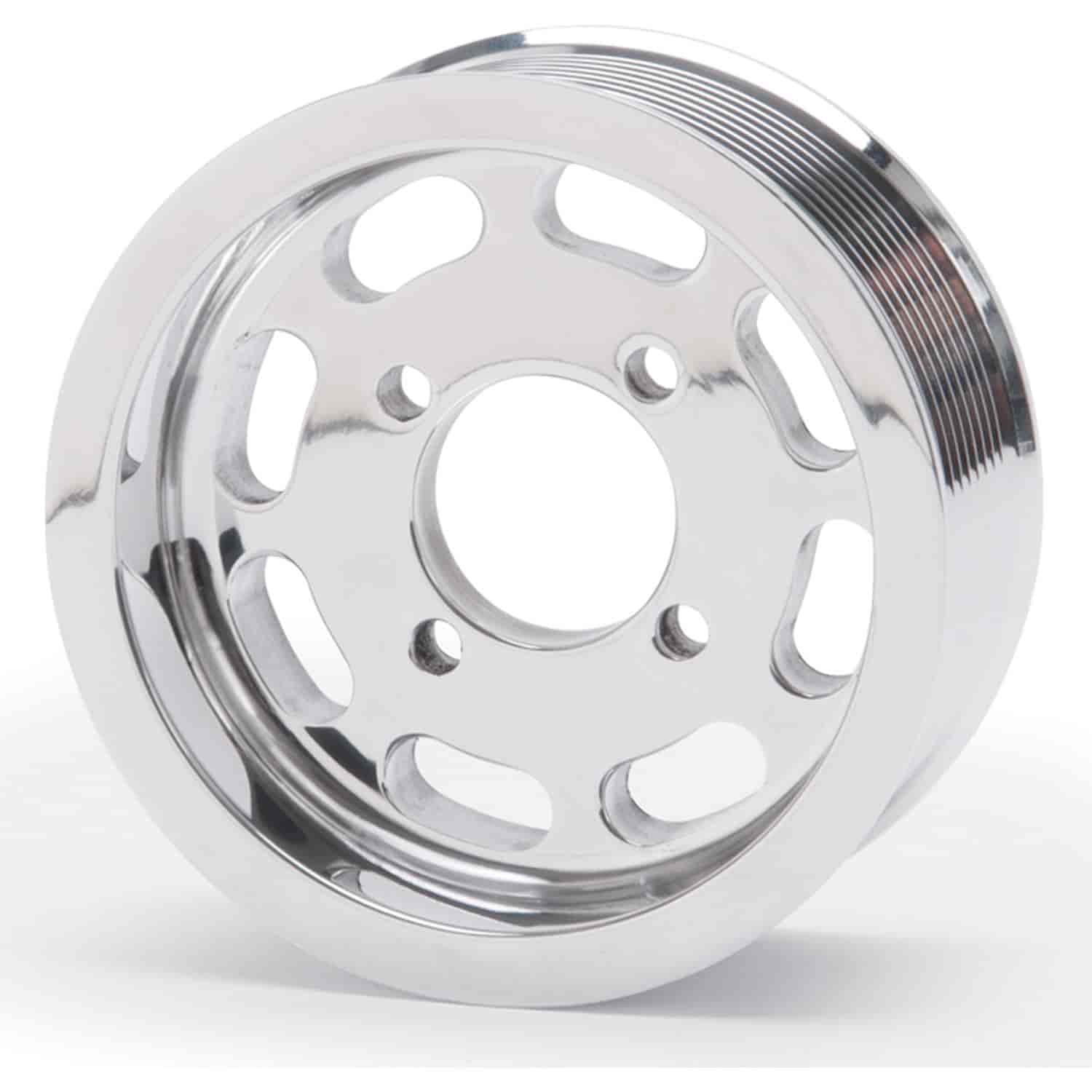 E-Force Supercharger 10 Rib Polished Pulley with 4.125" Diameter