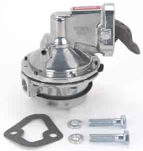 Victor Series Racing Fuel Pump for Small Block Chevy 262-400 and W-Series Big Block 348/409, Polished Finish