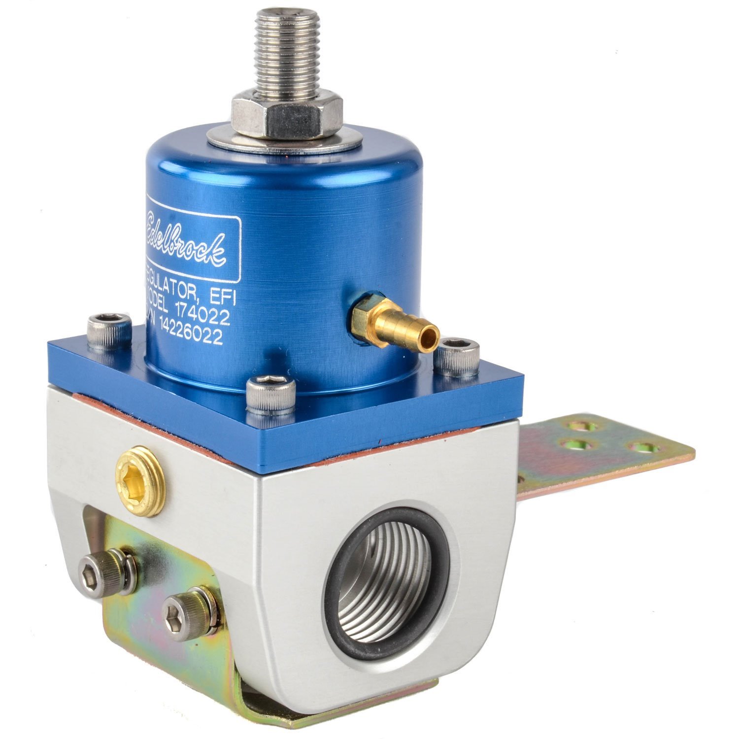 EFI Adjustable Fuel Pressure Regulator 180 GPH with -10AN Inlet/Outlet in Blue Finish