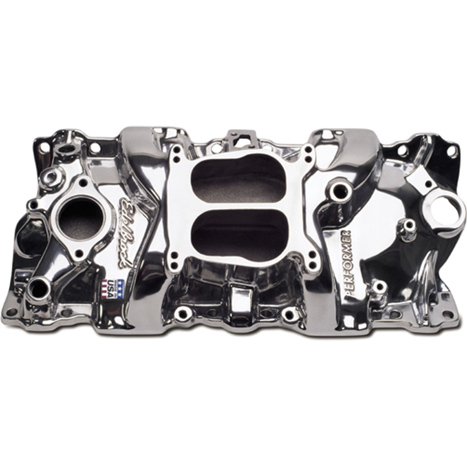 Performer Polished Intake Manifold for Small Block Chevy