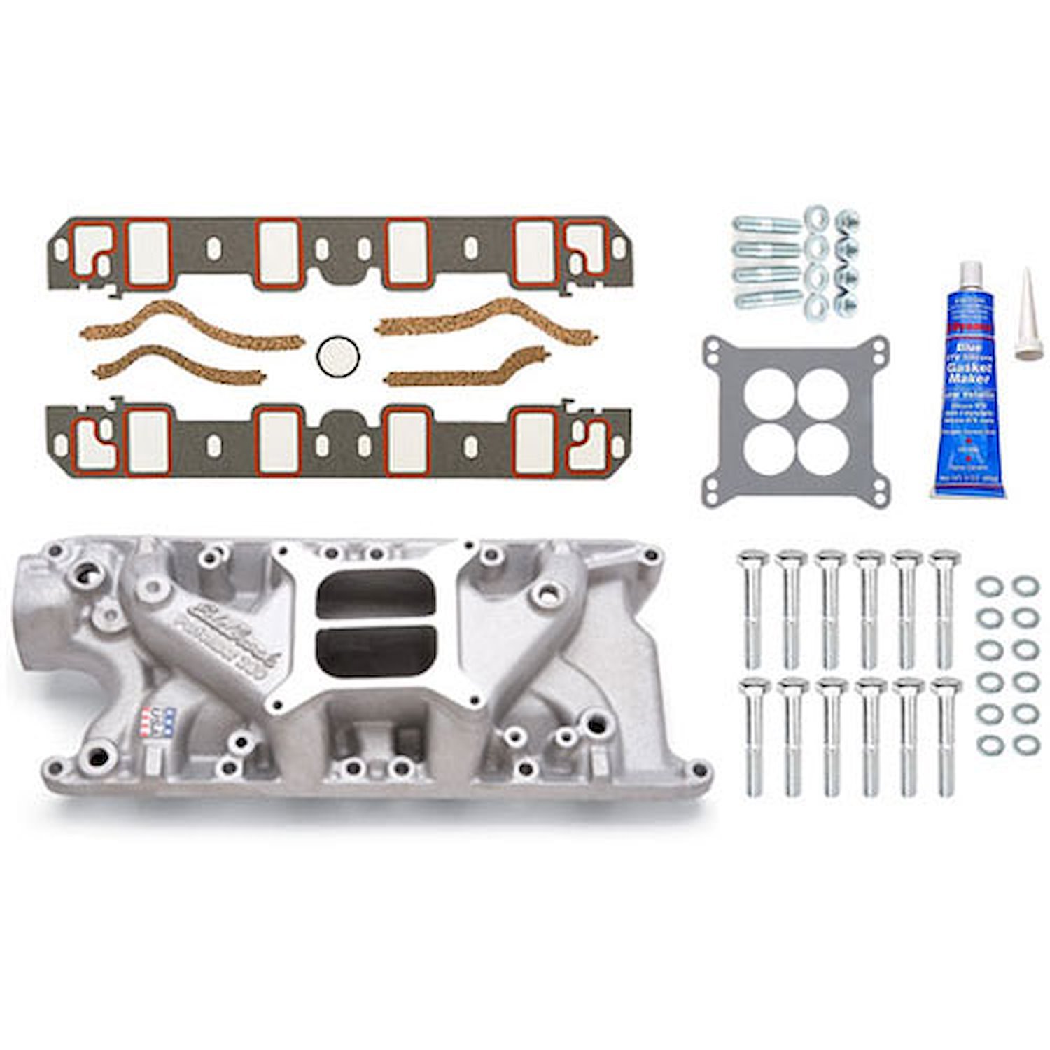 Performer 289 Intake Manifold w/Installation Kit SB-Ford 260-289-302ci