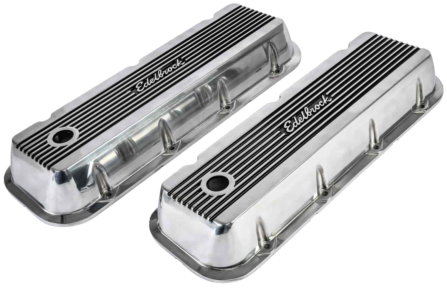 Tall Valve Covers For 454 Chevy Engines Chrome With 454 Emblems BBC