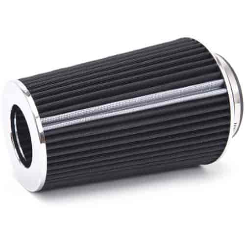 Universal Black Tall Conical Air Filter with 10.50" Overall Length for 3",3.5", and 4" Air Intake Systems