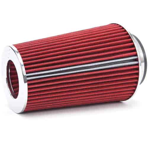 Universal Red Tall Conical Air Filter with 10.50