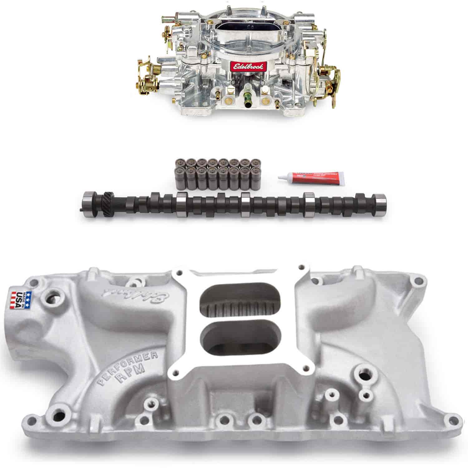 Performer RPM Power Package Intake Manifold, Carburetor and