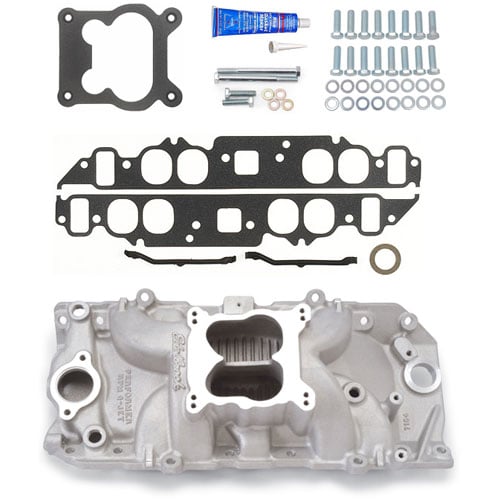 Performer RPM Q-Jet Intake Manifold Kit Big Block Chevy 396-502 (Oval Port) Includes: