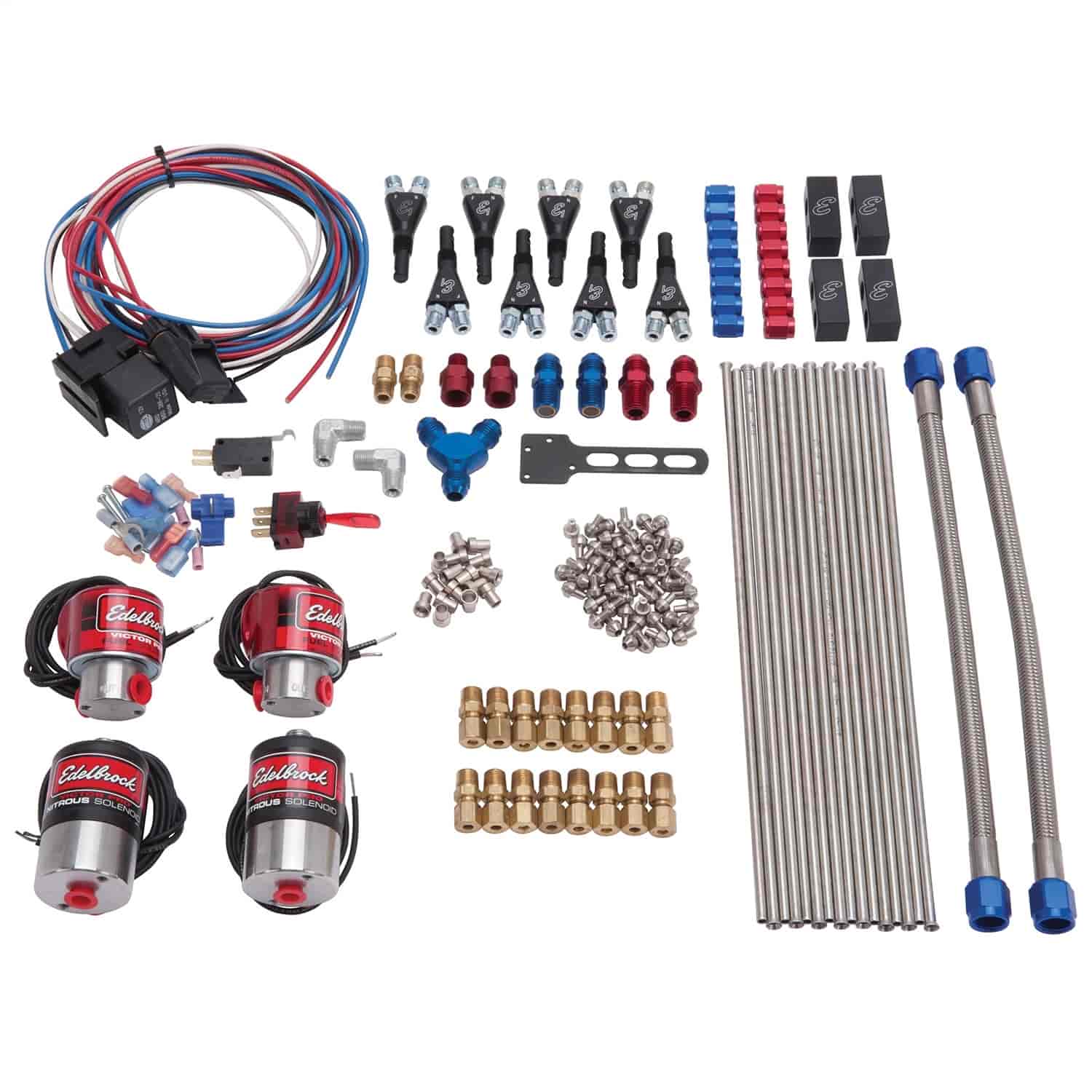 Super Victor Direct Port Nitrous Kit for V8 200-500+ HP with E1 Nozzles