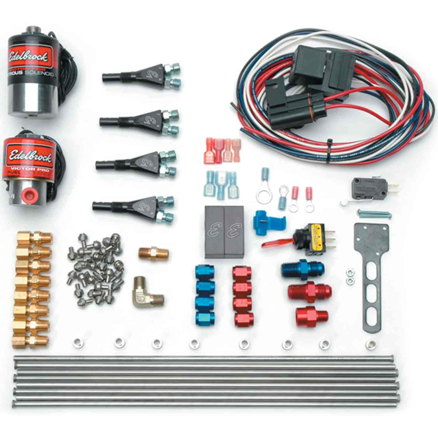 Super Victor Direct Port Nitrous Kit for 4-Cylinder 100-250+ HP with E2 Nozzles