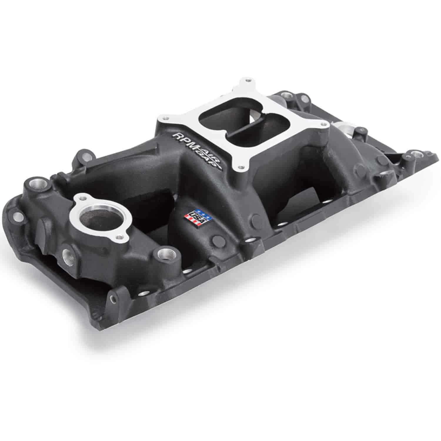 RPM Air-Gap 2-O Intake Manifold BB-Chevy 396-502 with oval port cylinder heads