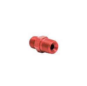 Flare Jet Fitting 3AN - 1/8" NPT Straight, Anodized Red